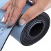 Коврик для йоги Замшевый Record FI-5662-35 размер 1,83мx0,61мx3мм голубой с принтом Цветок Жизни