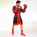 Халат боксерський з капюшоном TWINS FTR-3 M-XL чорний-червоний