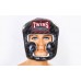 Шлем боксерский с полной защитой кожаный TWINS FHGL-3TW-1BU M-XL черный-синий