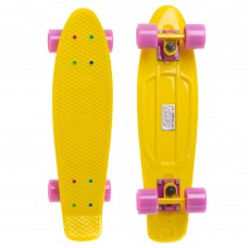 Скейтборд Пенни Penny COLOR POINT SK-403-4 желтый-фиолетовый