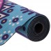 Килимок для йоги Замшевий Record FI-5662-56 розмір 183x61x0,3см блакитний-рожевий