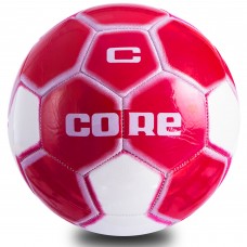 М'яч футбольний CORE ATROX CRM-054 №5 PVC білий-червоний