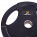 Диски для штанги обгумовані Zelart TA-2673-25 51мм 25кг чорний