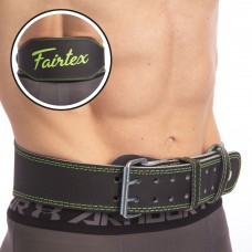 Пояс атлетический кожаный FAIRTEX 165103 ширина-15см размер-S-XL черный