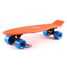 Скейтборд Пенни Penny SK-401-27 оранжевый-черный-голубой