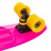 Скейтборд Пенни Penny SK-401-34 розовый-черный-желтый