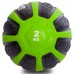 М'яч медичний медбол Zelart Medicine Ball FI-0898-2 2кг чорний-зелений