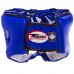 Шлем боксерский открытый кожаный TWINS HGL-8T-BU M-XL синий-черный