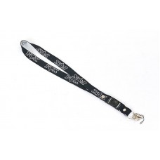 Шнурок для ключей на шею FOX M-4559-4 50см черный