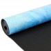 Килимок для йоги Замшевий Record FI-5662-33 розмір 183x61x0,3см рожевий-блакитний з квітковим принтом