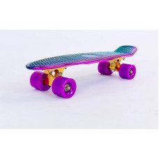 Скейтборд Пенни PennySK-501-1 золотой-синий-розовый