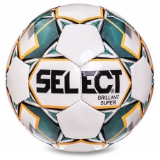 М'яч футбольний ST BRILLANT SUPER NFHS FB-2977 №5 PU білий-зелений