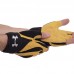 Перчатки для тяжелой атлетики UAR BC-2427 S-XL черный-желтый