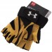 Перчатки для тяжелой атлетики UAR BC-2427 S-XL черный-желтый