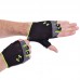 Перчатки для кроссфита и воркаута мужские UAR WorkOut BC-2428 размер S-XL черный-салатовый