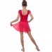 Платье для танцев (бейсик) с коротким рукавом фонарик Lingo CHD01 размер-M-XL цвета в ассортименте