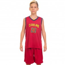 Форма баскетбольна дитяча NB-Sport NBA CLEVELAND 23 4310 M-2XL бордовий-синій