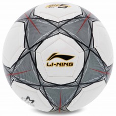 М'яч футбольний LI-NING LFQK635-1 №5 PU+EVA білий-чорний