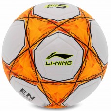 М'яч футбольний LI-NING LFQK575-1 №5 TPU+EVA білий-помаранчевий