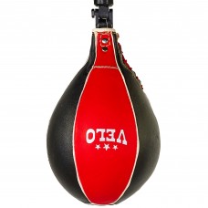 Груша боксерська пневматична VELO ULI-8004 28x17см чорний-червоний