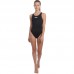 Купальник спортивний для плавання суцільний жіночий ARENA SOLID SWIM TECH HIGH AR2A241-55 30-40-USA чорний