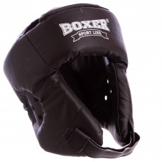 Шлем боксерский открытый с усиленной защитой макушки кожвинил BOXER 2030 M-XL цвета в ассортименте