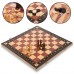 Набор настольных игр 3 в 1 на магнитах SP-Sport ZC039A шахматы, шашки, нарды