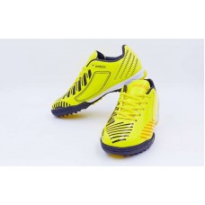 Сороконожки футбольные подростковые OB-3429-YBK размер 32-37 желтый-черный