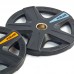 Блины (диски) полиуретановые Zelart TA-5335-20 51мм 20кг черный