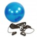 Мяч для фитнеса фитбол с эспандером и ремнем для крепления PRO-SUPRA FI-0702B-65 65см синий