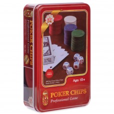 Набор для покера в металлической коробке на 100 фишек SP-Sport IG-4591