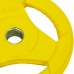 Блины (диски) обрезиненные Record PL26-2,5 30мм 2,5кг желтый