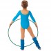 Купальник для танців і гімнастики з довгим рукавом Lingo CO-2476 S-L блакитний
