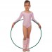 Купальник для танців і гімнастики з довгим рукавом Lingo CO-2475 S-L рожевий