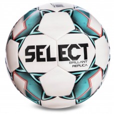 Мяч футбольный SELECT BRILLANT REPLICA NEW №4 белый-зеленый