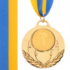 Медаль спортивная с лентой SP-Sport AIM Велогонки C-4846-0036 золото, серебро, бронза