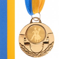 Медаль спортивная с лентой SP-Sport AIM Танцы C-4846-0052 золото, серебро, бронза