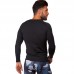 Компрессионная футболка мужская с длинным рукавом Domino 1716 M-XXL черный