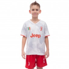 Форма футбольна дитяча JUVENTUS RONALDO 7 виїзна 2020 SP-Planeta CO-1035 6-14 років білий-червоний