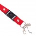 Шнурок для ключів на шию UQLUBROS M-4559-30 50см червоний