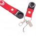 Шнурок для ключів на шию UQLUBROS M-4559-30 50см червоний