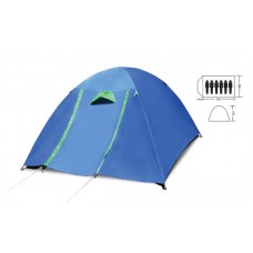 Палатка шестиместная с тентом и коридором для кемпинга и туризма SP-Sport SY-017 цвета в ассортименте