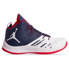 Кроссовки баскетбольные Jordan W8509-4 размер 41-45 белый-синий-красный