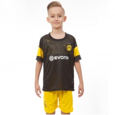 Форма футбольная детская BORUSSIA DORTMUND гостевая 2019 SP-Planeta CO-7299 6-14 лет черный-желтый