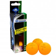 Набор мячей для настольного тенниса DONIC ELITE 1* 40+ MT-608318 3шт оранжевый