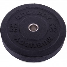 Бамперні диски гумові Bumper Plates Zelart TA-2676-20 51мм 20кг чорний