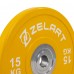 Бамперні диски гумові Zelart TA-7798-15 50.6±0.2мм 15кг жовтий