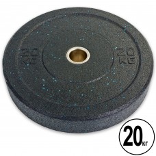Бамперні диски із структурної гуми Bumper Plates RAGGY Record TA-5126-20 51мм 20кг чорний
