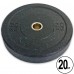 Бамперні диски із структурної гуми Bumper Plates RAGGY Record TA-5126-20 51мм 20кг чорний