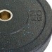 Бамперні диски із структурної гуми Bumper Plates RAGGY Record TA-5126-20 51мм 20кг чорний
